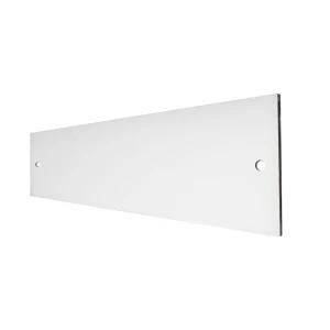 Pannello in vetro trasparente da 100 cm per biocamino, disponibile in diverse altezze