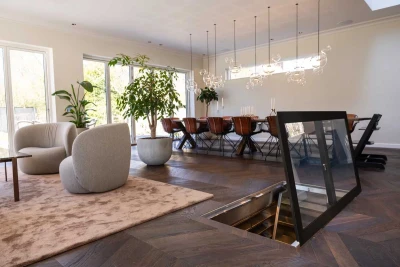 Vinorage Porta in vetro per cantina - 800x1500mm - Nero