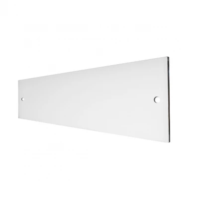 Biopejs glas til væg 100 cm Pannello in vetro trasparente da 100 cm per biocamino, disponibile in diverse altezze