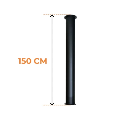 Tubo di montaggio ScandiFlames Toronto 150 cm Tubo di montaggio ScandiFlames Toronto 150 cm