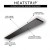 HEATSTRIP™ Design - Camino elettrico per esterni da 3200 watt in acciaio e nero