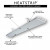 Elegance HEATSTRIP™ - Camino elettrico bianco da 3600 watt per esterni