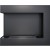 Camino ad angolo sinistro nero da 60 cm, design moderno ed elegante