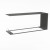 Foco Myst Room Divider 1200 - Camino a vapore trifacciale nero da incasso