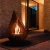 Braciere bioetanolo Dewdrop M Glowbus in acciaio Corten per esterni