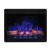 LED 3D - Camino elettrico da incasso nero - 87 cm