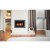 LED 3D - Camino elettrico da incasso nero - 87 cm