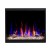 Camino Elettrico LED 60 nero da incasso con fiamme realistiche