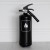 Elegante estintore nero da 2 kg - Nordic Flame 