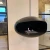 Caminetto a bioetanolo sospeso Cocoon Aeris Black con asta di montaggio in acciaio
