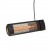 Riscaldatore Eco High-line 1500W nero con design moderno per terrazze e balconi